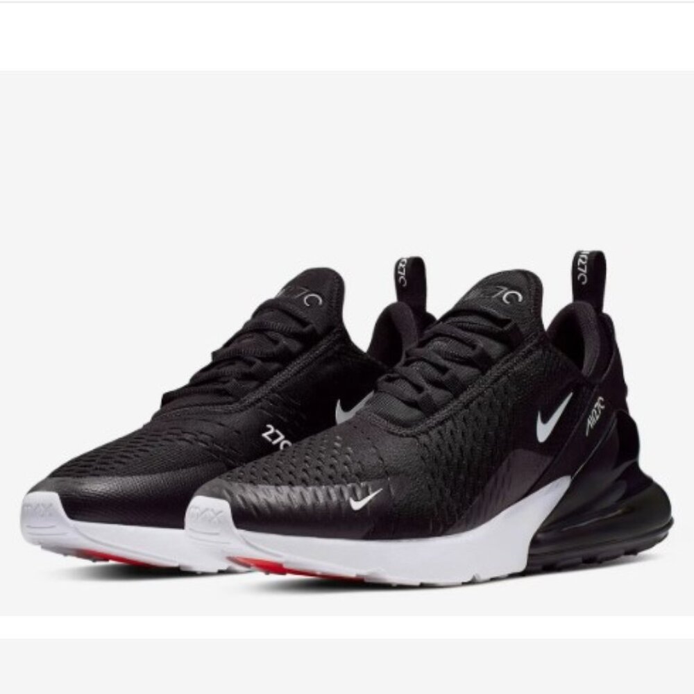 Nike Air Max 270 Black White Sneakers Women’s 7.5 Lifestyle Running Shoes - Picture 4 of 15